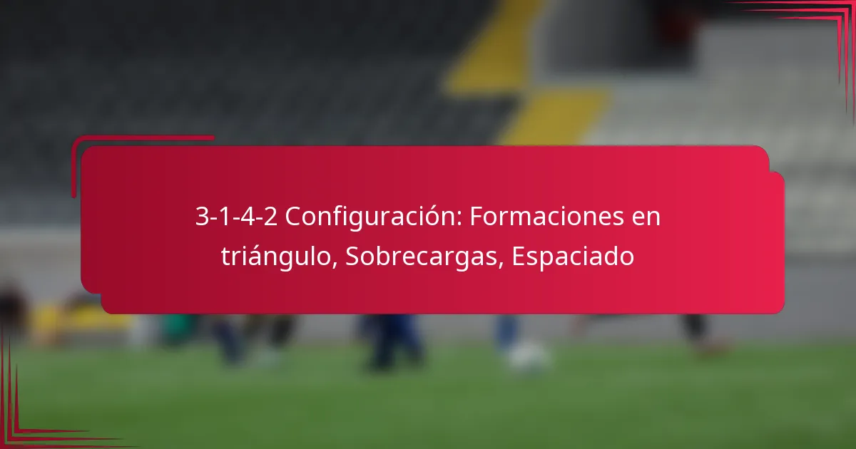 Read more about the article 3-1-4-2 Configuración: Formaciones en triángulo, Sobrecargas, Espaciado
