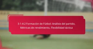 Read more about the article 3-1-4-2 Formación de Fútbol: Análisis del partido, Métricas de rendimiento, Flexibilidad táctica