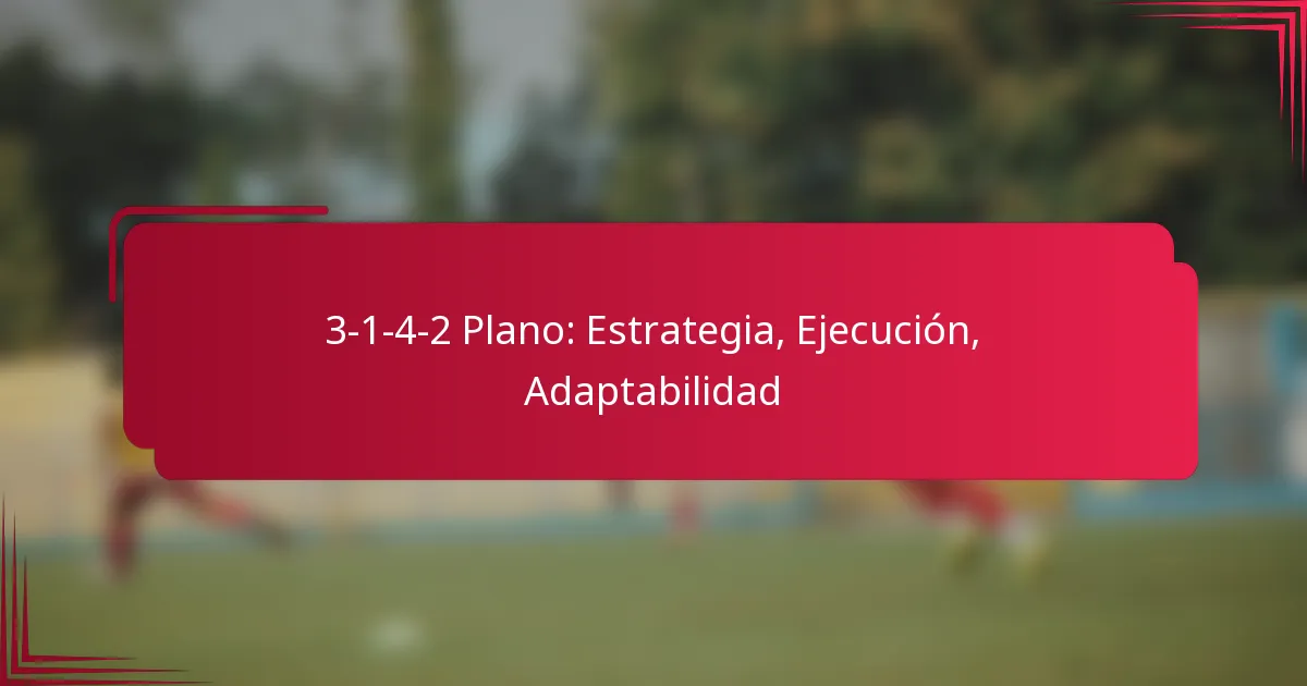 3-1-4-2 Plano: Estrategia, Ejecución, Adaptabilidad