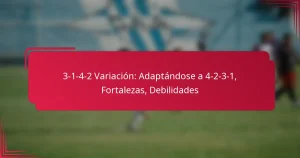 Read more about the article 3-1-4-2 Variación: Adaptándose a 4-2-3-1, Fortalezas, Debilidades