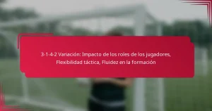 Read more about the article 3-1-4-2 Variación: Impacto de los roles de los jugadores, Flexibilidad táctica, Fluidez en la formación
