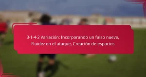 Read more about the article 3-1-4-2 Variación: Incorporando un falso nueve, Fluidez en el ataque, Creación de espacios