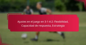Read more about the article Ajustes en el juego en 3-1-4-2: Flexibilidad, Capacidad de respuesta, Estrategia