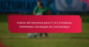 Read more about the article Análisis del Oponente para 3-1-4-2: Fortalezas, Debilidades, Estrategias de Contraataque