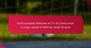 Read more about the article Centrocampista defensivo en 3-1-4-2: Interrumpir el juego, apoyar la defensa, rango de pase