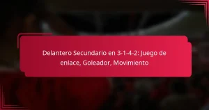 Read more about the article Delantero Secundario en 3-1-4-2: Juego de enlace, Goleador, Movimiento