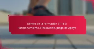Read more about the article Dentro de la Formación 3-1-4-2: Posicionamiento, Finalización, Juego de Apoyo