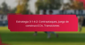 Read more about the article Estrategia 3-1-4-2: Contraataques, Juego de construcción, Transiciones
