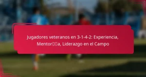 Read more about the article Jugadores veteranos en 3-1-4-2: Experiencia, Mentoría, Liderazgo en el Campo