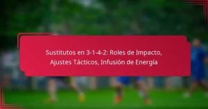 Read more about the article Sustitutos en 3-1-4-2: Roles de Impacto, Ajustes Tácticos, Infusión de Energía